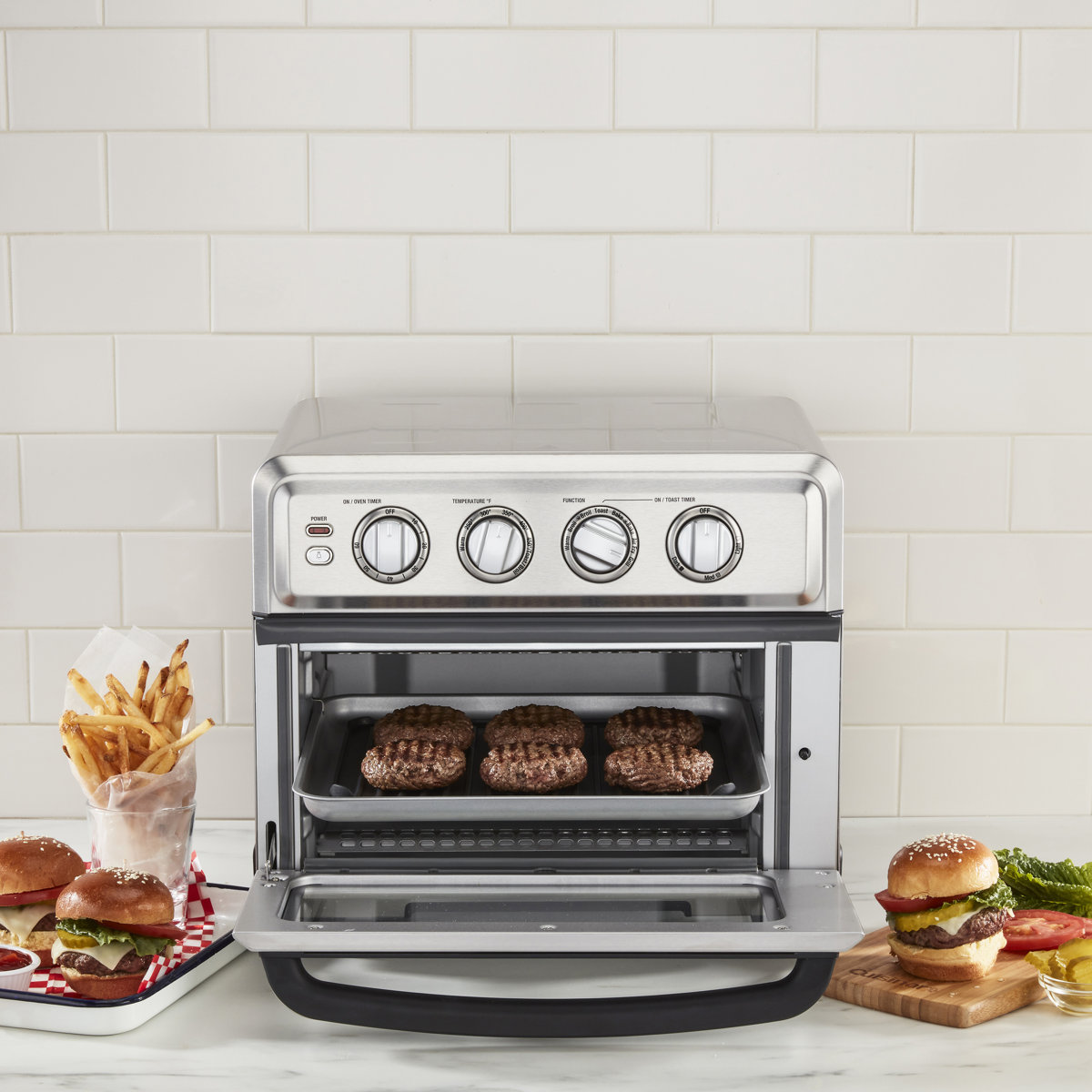 Cuisinart Air Fryer + Convection Toaster Oven, 8-in-1 Oven with Bake, Grill, Broil & Warm Options